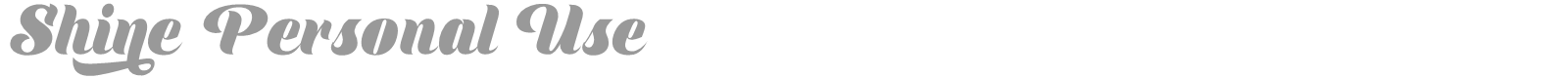 Shine font preview